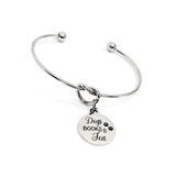 Dog Owner Gift, Dog Lover Bracelet, Dogs Books Tea, My Favorite Things Jewelry, Gift For Her, Book Lover Gift, Tea Lover Gift