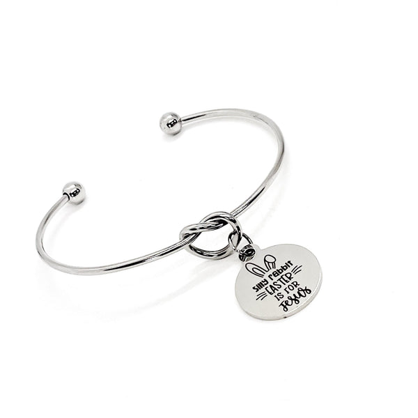 Easter Bracelet, Silly Rabbit Easter Is For Jesus Bracelet, Daughter Gift, Easter Jewelry, Easter Basket Gifts, Easter Basket Ideas