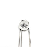 Birth Month Flower Bookmark, July Flower Bookmark, Water Lily Bookmark, Charm Bookmark, July Birthday Gift, Reader Gift, Charm Bookmark