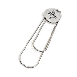 Birth Month Flower Bookmark, April Flower Bookmark,  Sweet Pea Bookmark, Charm Bookmark, April Birthday Gift, Reader Gift, Charm Bookmark