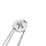 Birth Month Flower Bookmark, April Flower Bookmark,  Sweet Pea Bookmark, Charm Bookmark, April Birthday Gift, Reader Gift, Charm Bookmark