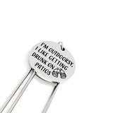 Fun Gifts, I’m Outdoorsy Bookmark, I Like Getting Drunk On Patios Bookmark, Gift For Friend, Reader Gifts, Funny Gifts, White Elephant Gift