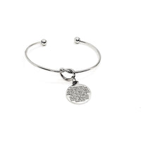 Scripture Bracelet, No Weapon Formed Against Me Bracelet, Isaiah 54 17 Charm, Faith Charm, Scripture Quote, Christian Jewelry Gifts