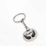 Daughter Memorial Gift, Daughter Angel Wings Keychain, Remembering Her, My Daughter Is My Angel, Son Memories, Loss Of Daughter Keychain
