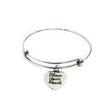 Bless Your Heart Bracelet, Southern Saying Bracelet, Bless Your Heart Charm, Charm Bangle, Stacking Bangle, Stacking Bracelet, Girls Trip