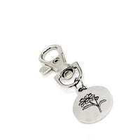 Birthday Gifts, April Birthday Clip On Charm, Daisy Charm, Birthday Flower, Birth Month Flower, Gift For Her, Gift For Daughter