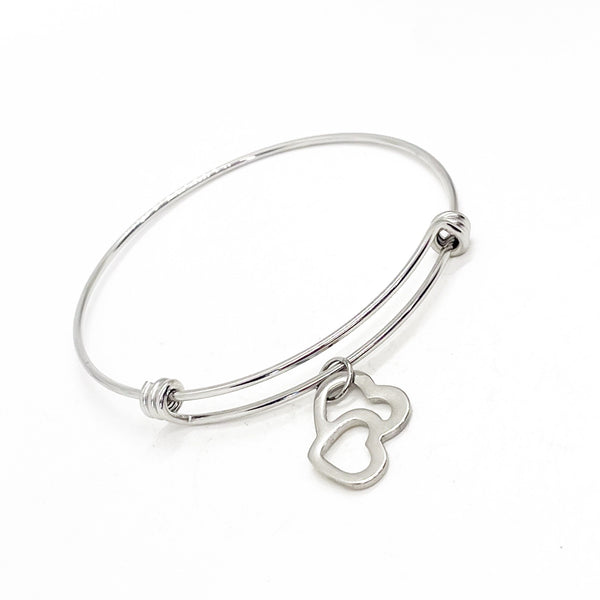 Love Gift, Intertwined Hearts Bracelet, Hearts Jewelry, Love Jewelry, Wife Gift, Wife Jewelry, Our Hearts Together, Daughter Gift