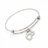 Love Gift, Intertwined Hearts Bracelet, Hearts Jewelry, Love Jewelry, Wife Gift, Wife Jewelry, Our Hearts Together, Daughter Gift