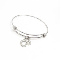 Love Gift, Intertwined Hearts Bracelet, Hearts Jewelry, Love Jewelry, Wife Gift, Wife Jewelry, Our Hearts Together, Daughter Gift