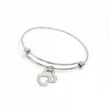 Love Gift, Intertwined Hearts Bracelet, Hearts Jewelry, Love Jewelry, Wife Gift, Wife Jewelry, Our Hearts Together, Daughter Gift
