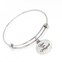 Encouragement Gift, You Are Magical Bracelet, Motivating Gift, Graduation Gift, Wedding Gift, Daughter Charm Bracelet, Stacking Bangle