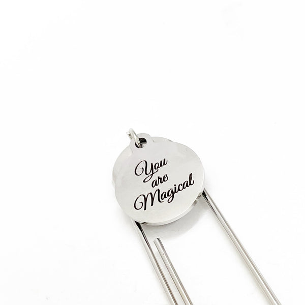 Encouragement Gift, You Are Magical Bookmark, Charm Bookmark, Paperclip Bookmark, Motivation Gift, Daughter Gift, Reader Gift, Planner Gift