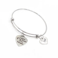Memorial Gift, A Piece Of My Heart Is In Heaven Bracelet, Sympathy Gift, Loss Of Loved One, Family Member Loss, Remembering Lost Loves