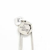 Memorial Gift, Fishing In Heaven Bookmark, Remembering Her, Remembering Him, Loss Of Loved One Gift, Charm Bookmark, Planner Bookmark