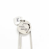 Memorial Gift, Fishing In Heaven Bookmark, Remembering Her, Remembering Him, Loss Of Loved One Gift, Charm Bookmark, Planner Bookmark