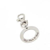 Motivating Gift, Kind Brave and Loved Keychain Charm, Daughter Gift, Granddaughter Gift, Gift For Her, Love Gift, Keychain Clip On Charm