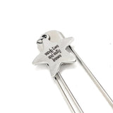 Beach Lover Gift, Sandy Toes And Salty Kisses Bookmark, Beach Reading Gift, Reader Gift, Starfish Charm, Charm Bookmark, Paperclip Bookmark