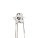 Beach Lover Gift, Sandy Toes And Salty Kisses Bookmark, Beach Reading Gift, Reader Gift, Starfish Charm, Charm Bookmark, Paperclip Bookmark