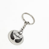 Daughter Memorial Gift, Daughter Angel Wings Keychain, Remembering Her, My Daughter Is My Angel, Son Memories, Loss Of Daughter Keychain