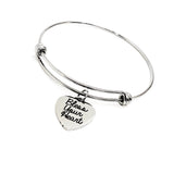 Bless Your Heart Bracelet, Southern Saying Bracelet, Bless Your Heart Charm, Charm Bangle, Stacking Bangle, Stacking Bracelet, Girls Trip