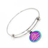 Encouragement Gift, Be A Rainbow in Someone Else’s Cloud Bracelet, Positivity Gift, Encouraging Her, Be A Rainbow Charm, Gift For Her