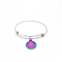 Encouragement Gift, Be A Rainbow in Someone Else’s Cloud Bracelet, Positivity Gift, Encouraging Her, Be A Rainbow Charm, Gift For Her