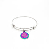 Encouragement Gift, Be A Rainbow in Someone Else’s Cloud Bracelet, Positivity Gift, Encouraging Her, Be A Rainbow Charm, Gift For Her