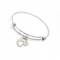 Love Gift, Intertwined Hearts Bracelet, Hearts Jewelry, Love Jewelry, Wife Gift, Wife Jewelry, Our Hearts Together, Daughter Gift