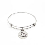Encouragement Gift, The Best is Yet To Come Bracelet, Motivating Gift, Graduation Gift, Wedding Gift, Charm Bracelet, Stacking Bangle