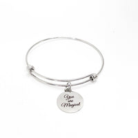 Encouragement Gift, You Are Magical Bracelet, Motivating Gift, Graduation Gift, Wedding Gift, Daughter Charm Bracelet, Stacking Bangle