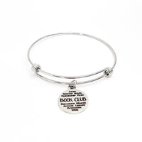 Book Club Gifts, Book Club Words Bracelet, Gift For Her, Stacking Bangle, Stacking Bracelet, Book Club Prizes. Reader Gifts