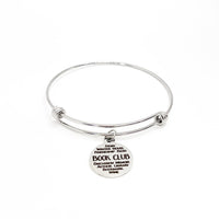 Book Club Gifts, Book Club Words Bracelet, Gift For Her, Stacking Bangle, Stacking Bracelet, Book Club Prizes. Reader Gifts