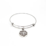 Book Club Gifts, Book Club Words Bracelet, Gift For Her, Stacking Bangle, Stacking Bracelet, Book Club Prizes. Reader Gifts