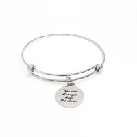 Motivational Gift, You Are Stronger Than The Storm Bracelet, Encouraging Her, Daughter Gift, Tough Times Gift, Encouragement Gift, Wife Gift