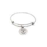 Love Gifts, Love Is Patient, Love Is Kind Charm Bracelet, Faith Gift, Christian Love, 1 Corinthians 13 4, Stacking Bangle, Stacking Bracelet