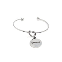 Affirmation Jewelry, Present Charm Bracelet, Present Mindset, Mindset Jewelry, Focus Jewelry, Affirmation Words, Gift For Her