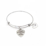 Memorial Gift, A Piece Of My Heart Is In Heaven Bracelet, Sympathy Gift, Loss Of Loved One, Family Member Loss, Remembering Lost Loves
