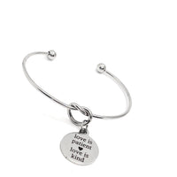 Love Gift, Love Is Patient, Love Is Kind Charm Bracelet, 1 Cor 13 4, Christian Love, Faith Gift, Scripture Gift, Scripture Jewelry