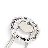 Bookmark Gift, Be Brave Enough To Be Bad At Something New Bookmark, Encouragement Gift, Try Something New, Motivation Gift, Reader Gift