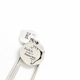 Memorial Gift, Fishing In Heaven Bookmark, Remembering Her, Remembering Him, Loss Of Loved One Gift, Charm Bookmark, Planner Bookmark
