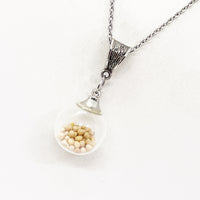 Faith Jewelry, Mustard Seed Glass Ball Necklace, Mustard Seed Necklace, Scripture Jewelry, Faith Jewelry, Matthew 17 20, Mustard Seed Faith