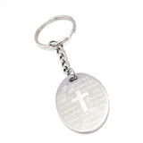 Serenity Prayer Keychain, Christian Keychain, God Grant Me, Serenity Prayer Gift, Serenity Prayer Charm, Recovery Gift, Recovery Keychain