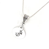 Birth Month Flower Necklace, September Morning Glory Necklace, Birthday Gifts, Birth Month Necklace, Gift For Her, Daughter Gift, Wife Gift