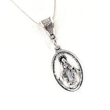 Virgin Mary Necklace, Mother Mary Necklace, Catholic Gifts, Catholic Jewelry, Faith Gifts, Mary Pendant, Mary Charm, Wife Jewelry Gift