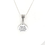 Long Distance Love, Side By Side Or Miles Apart We Are Connected By The Heart Necklace, Daughter Gift, Wife Gift, Gift For Her, College Gift