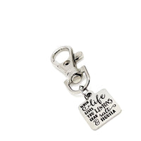 Motivation Gift, When Life Gives You Lemons Clip On Charm, Grab Salt and Tequila, Tough Times Gift, Bag Charm, Faith Gift, Travel Gift