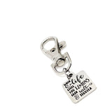 Motivation Gift, When Life Gives You Lemons Clip On Charm, Grab Salt and Tequila, Tough Times Gift, Bag Charm, Faith Gift, Travel Gift