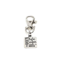 Motivation Gift, When Life Gives You Lemons Clip On Charm, Grab Salt and Tequila, Tough Times Gift, Bag Charm, Faith Gift, Travel Gift