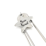 Beach Lover Gift, Sea Soul Bookmark, Beach Reading Gift, Reader Gift, Starfish Charm, Charm Bookmark, Paperclip Bookmark, Planner Bookmark