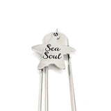 Beach Lover Gift, Sea Soul Bookmark, Beach Reading Gift, Reader Gift, Starfish Charm, Charm Bookmark, Paperclip Bookmark, Planner Bookmark